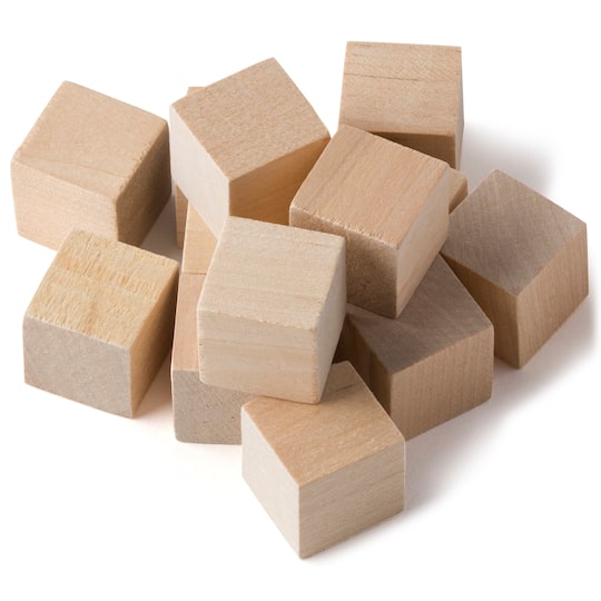 1" Square Wood Blocks by Make Market®